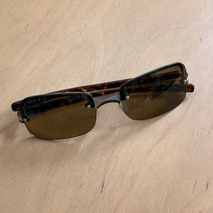 Vintage Prada Silver and Tortoise Brown Sunglasses